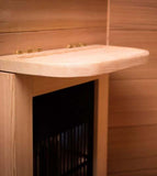 shelf inside health mate enrich iii sauna