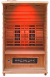 infrared light inside health mate enrich ii sauna