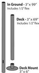 69" Deck Post for Tempest Torch